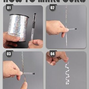 Silver Curling Ribbon for Crafts