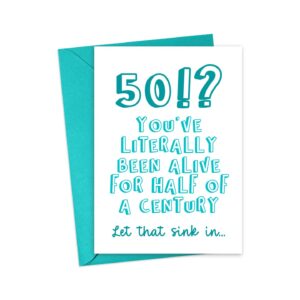 Fifty Birthday Greeting Card