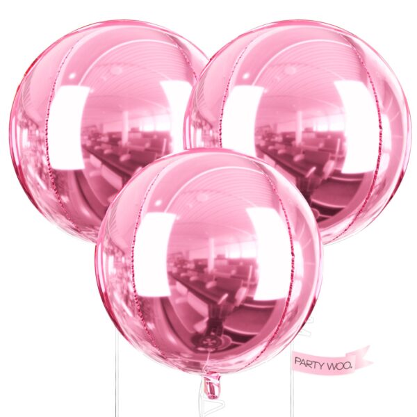giant pink foil balloons set - Image 3