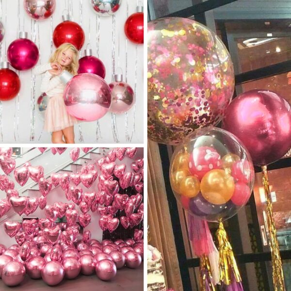giant pink foil balloons set - Image 5