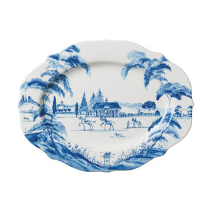 Stately 15" Serving Platter | Blue