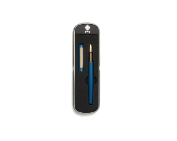 Minimalist Ocean Blue Extra Fine Fountain Pen - Image 3