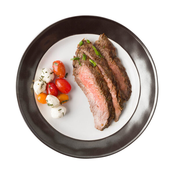 Dinner Plate Set/4 White/Grey - Image 2