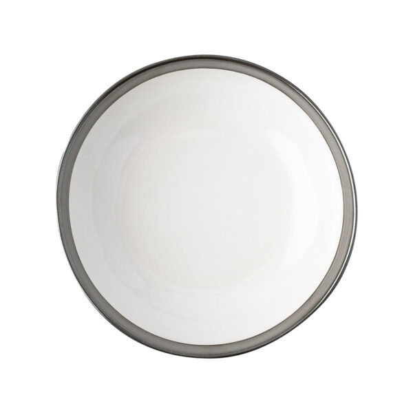 Coupe Bowl Set/4 White/Pewter