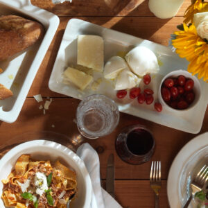 Rectangular Appetizer Platter White Wash