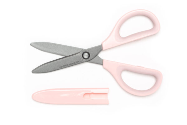 Glue-Resistant Scissors with Fluorine Coating Pink