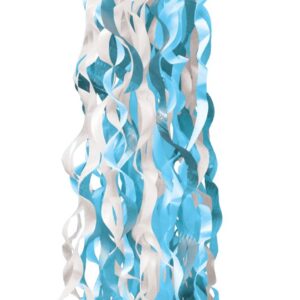 light blue decorative balloon tail