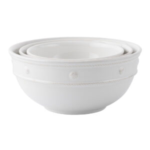 Nesting Serving Bowls Set/3 Whitewash
