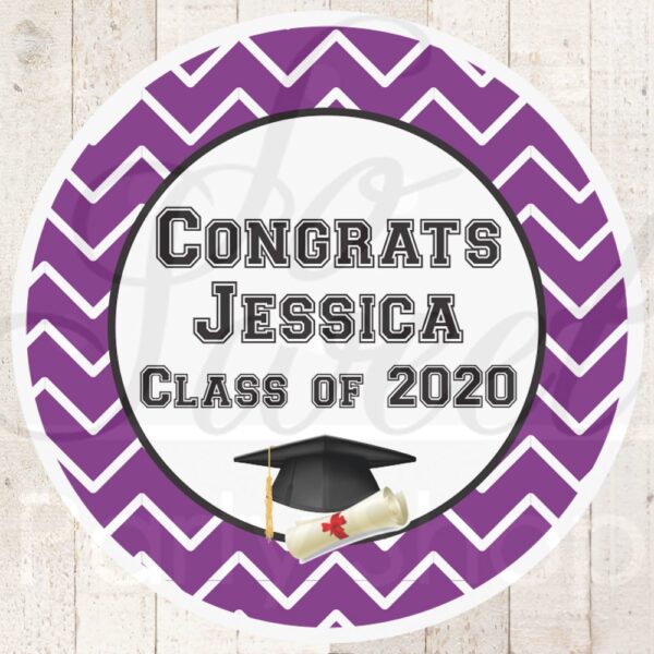 graduation party favors stickers set of 24 labels - Image 5