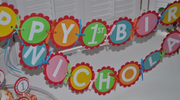 Birthday Party Favor Sticker Set - Image 2