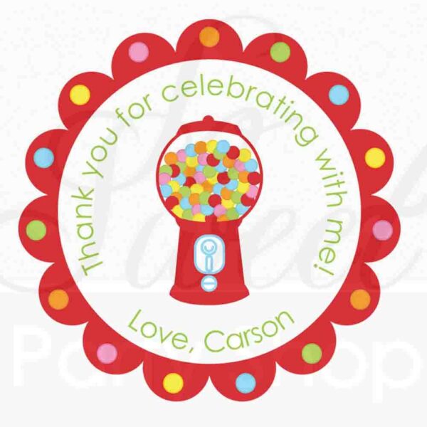 Birthday Party Favor Sticker Set - Image 4