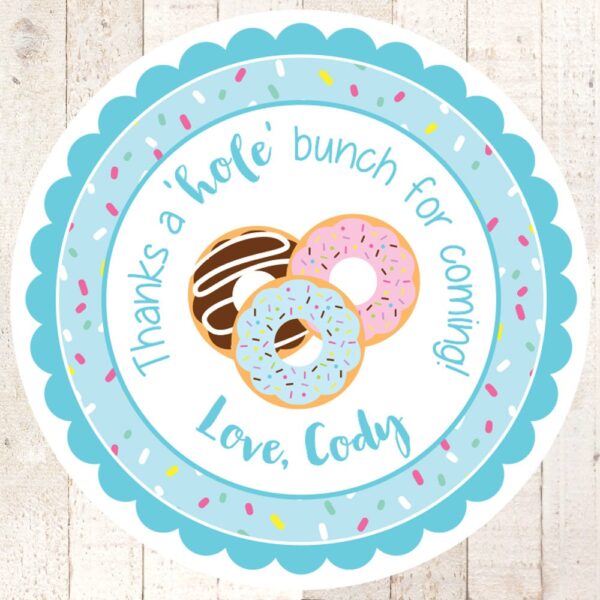Birthday Donut Sticker Set