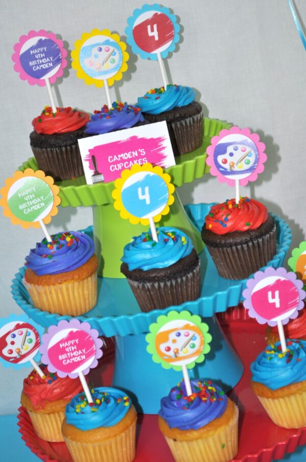 Art Party Water Bottle Wraps Set of 10 - Image 3