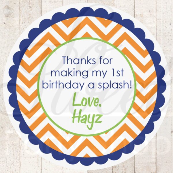 Birthday Party Favor Stickers Set - Image 3