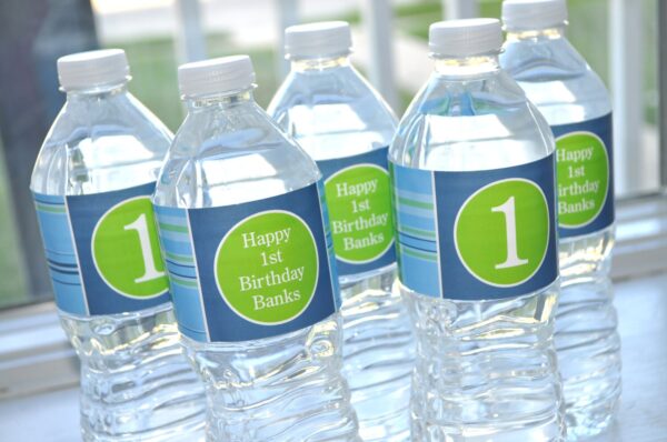 Boys Birthday Water Bottle Labels Set of 10 - Image 3