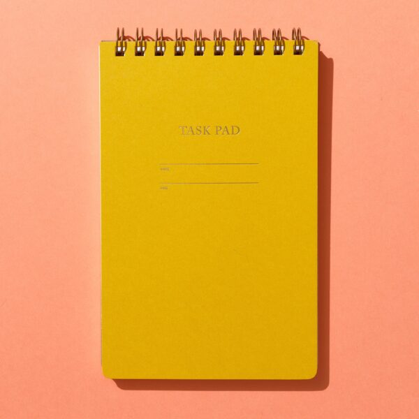 Task Planner Notebook Mustard