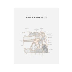 Urban City Map Print