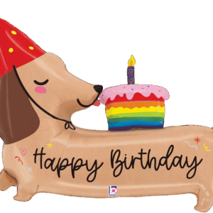 Birthday Puppy 43" Balloon