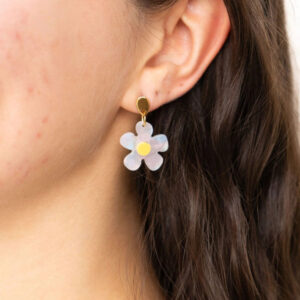 delicate flower earrings