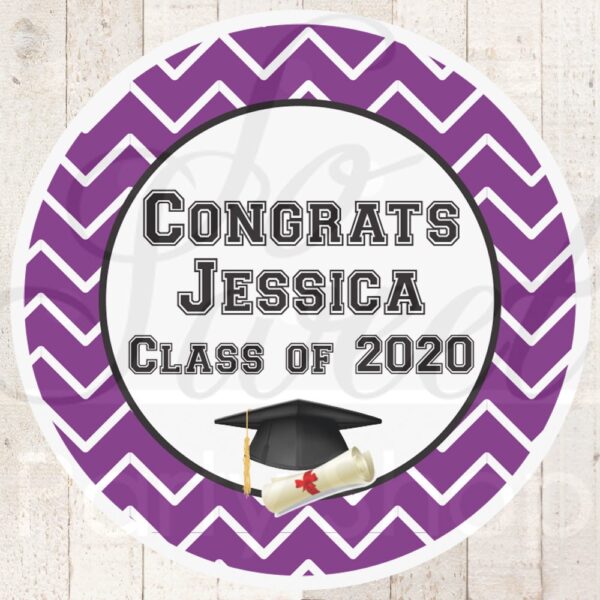 graduation party favors stickers set of 24 labels - Image 6