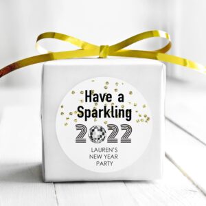 New Year's Gold Confetti Sticker Set